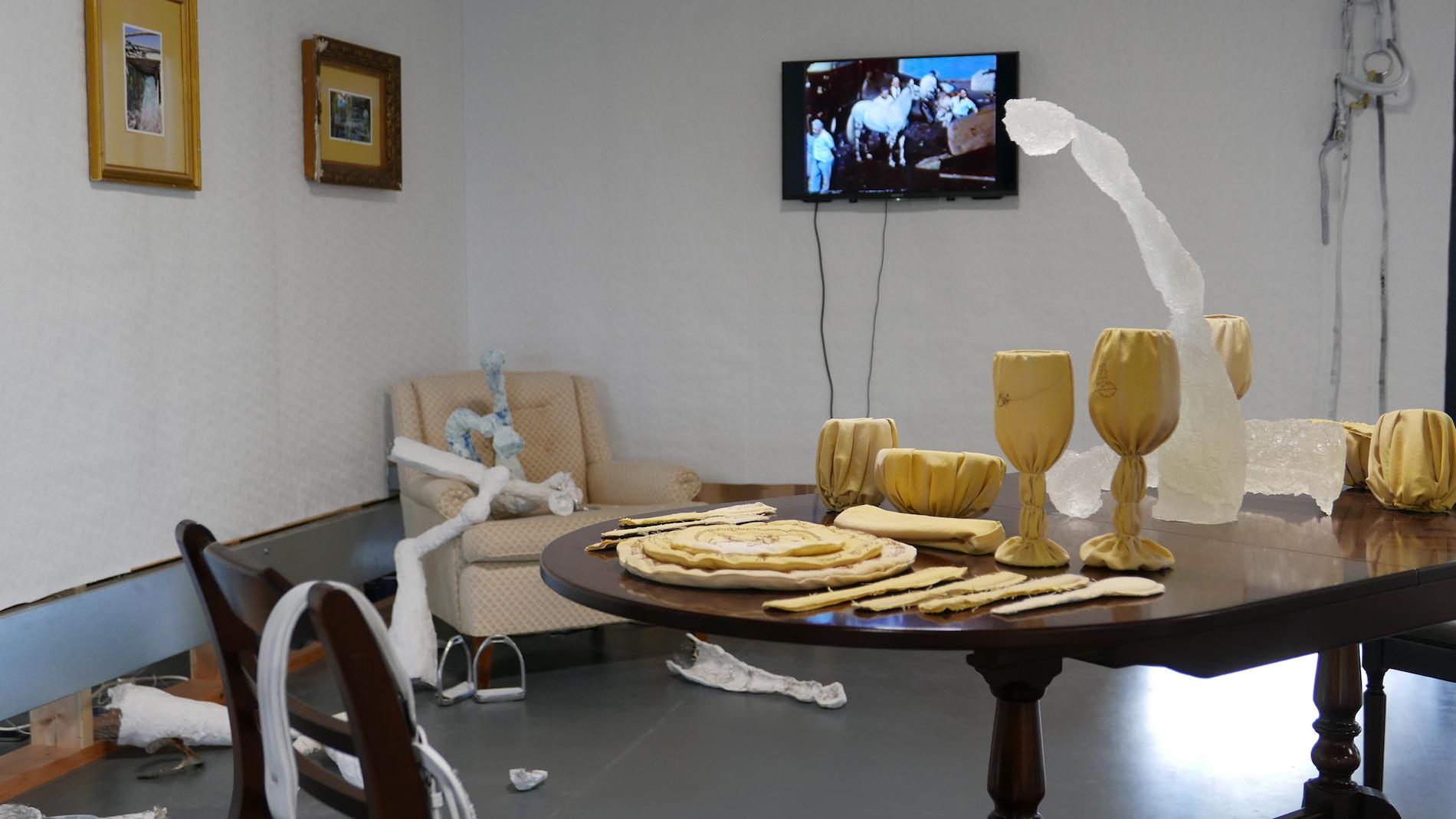 Dining on Leftover Legacy, 2022, Installation. Meghan Murphy